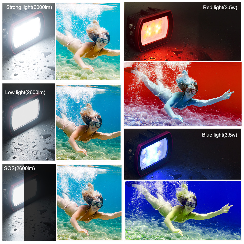 Hangrogs-水中写真撮影ランプ,アルミニウムLEDダイ - Photography Lighting Brands のレビューと価格