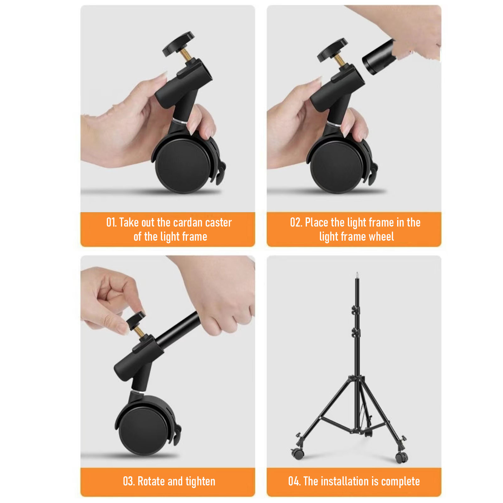 3個/セット フレキシブルキャスターホイール 直径16mmの - Photography Lighting Tool のレビューと価格