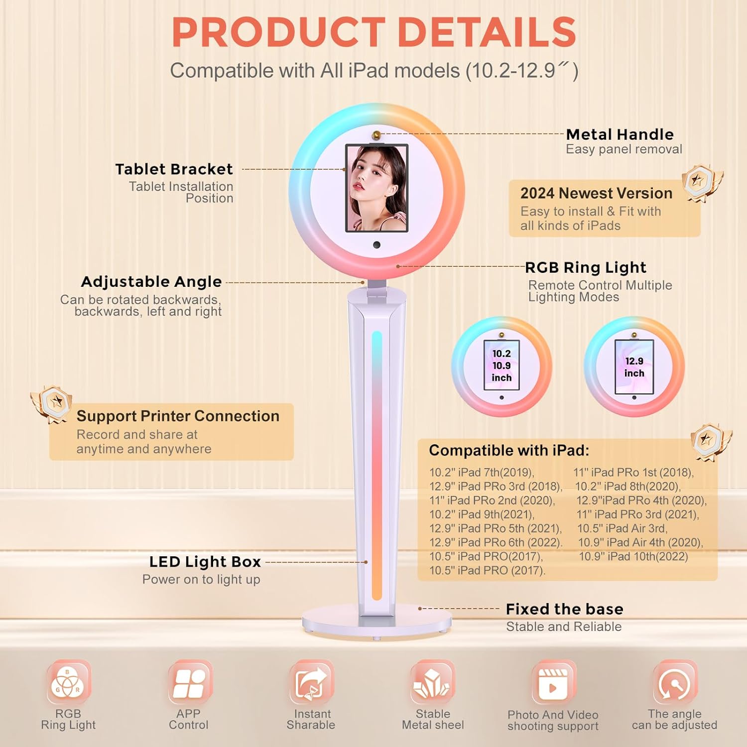 米国製DEストック3スタイルポータブルiPadフォトブース、 - Photography Lighting Kit Rental のレビューと価格