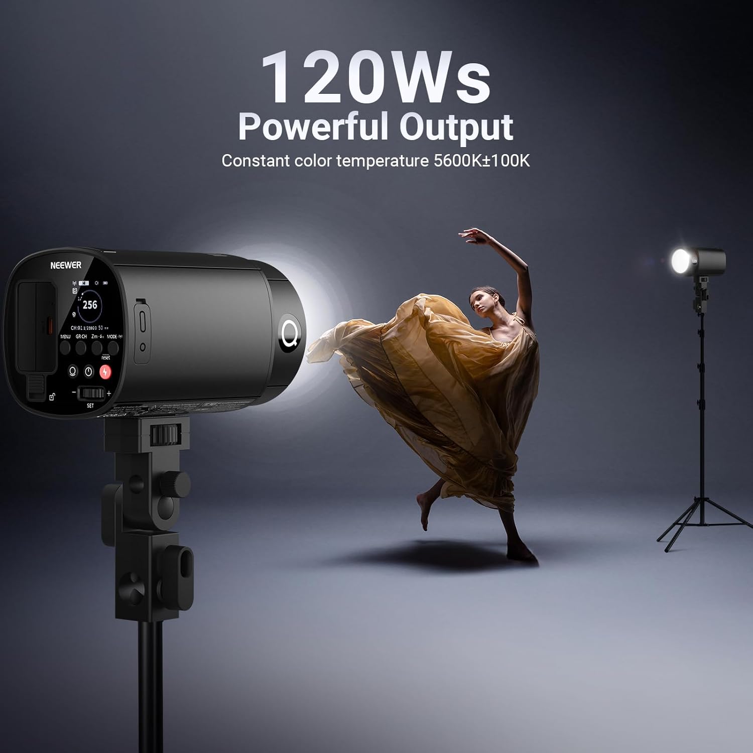 NEEWER 120Ws 2.4G TTL屋外ストロボフラッ - Portable Strobe Monolight のレビューと価格