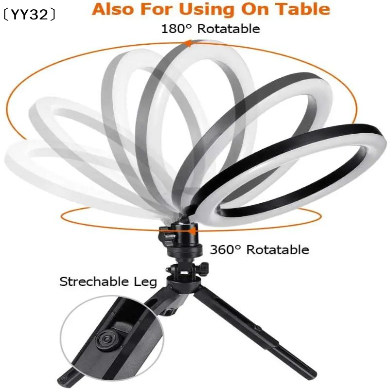 1 セット調光可能な LED ランプ写真撮影用リングライト  - Photography Lighting Tool のレビューと価格